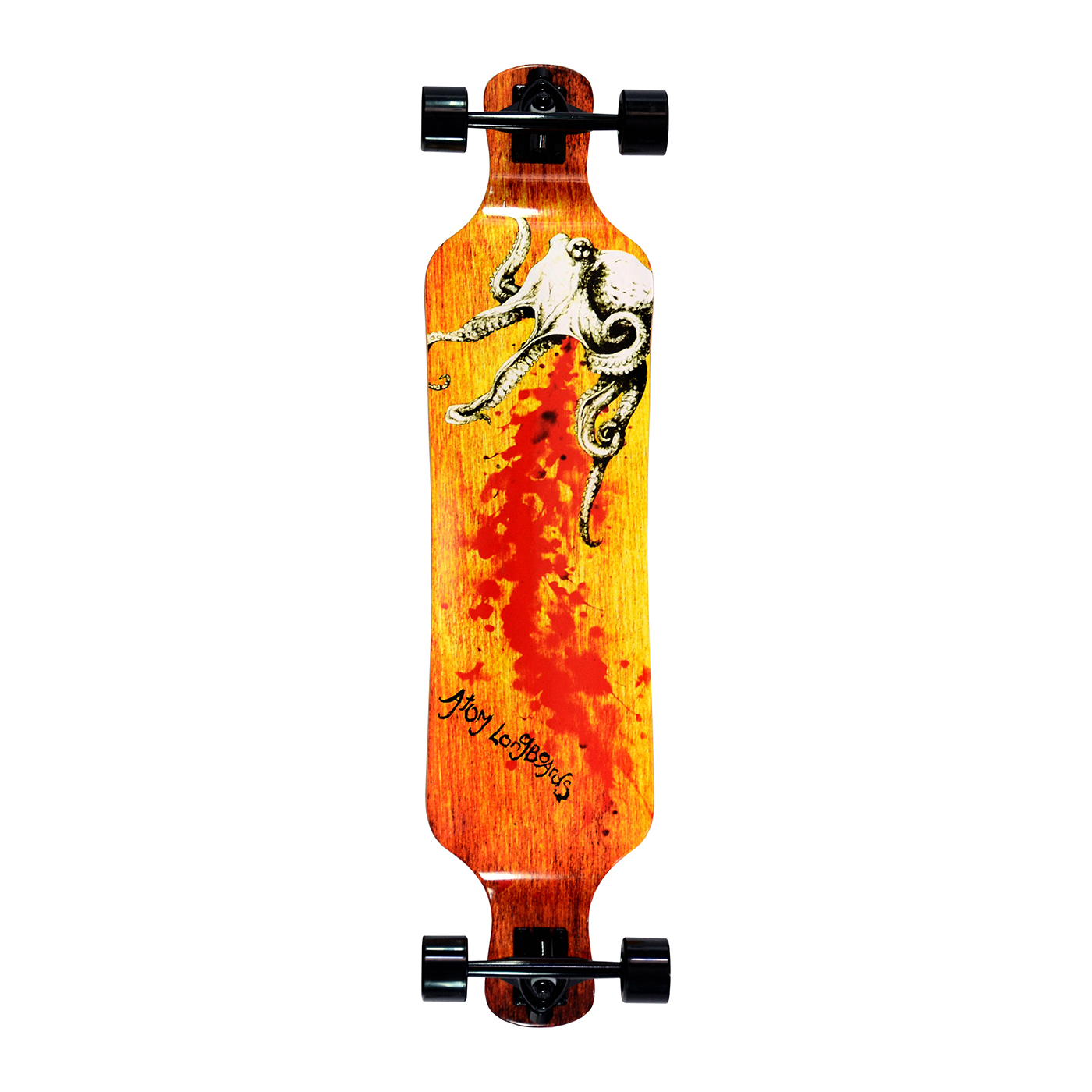 Atom Longboard Skateboard Professionale Drop Deck Longboard 39 Inch Octopus 